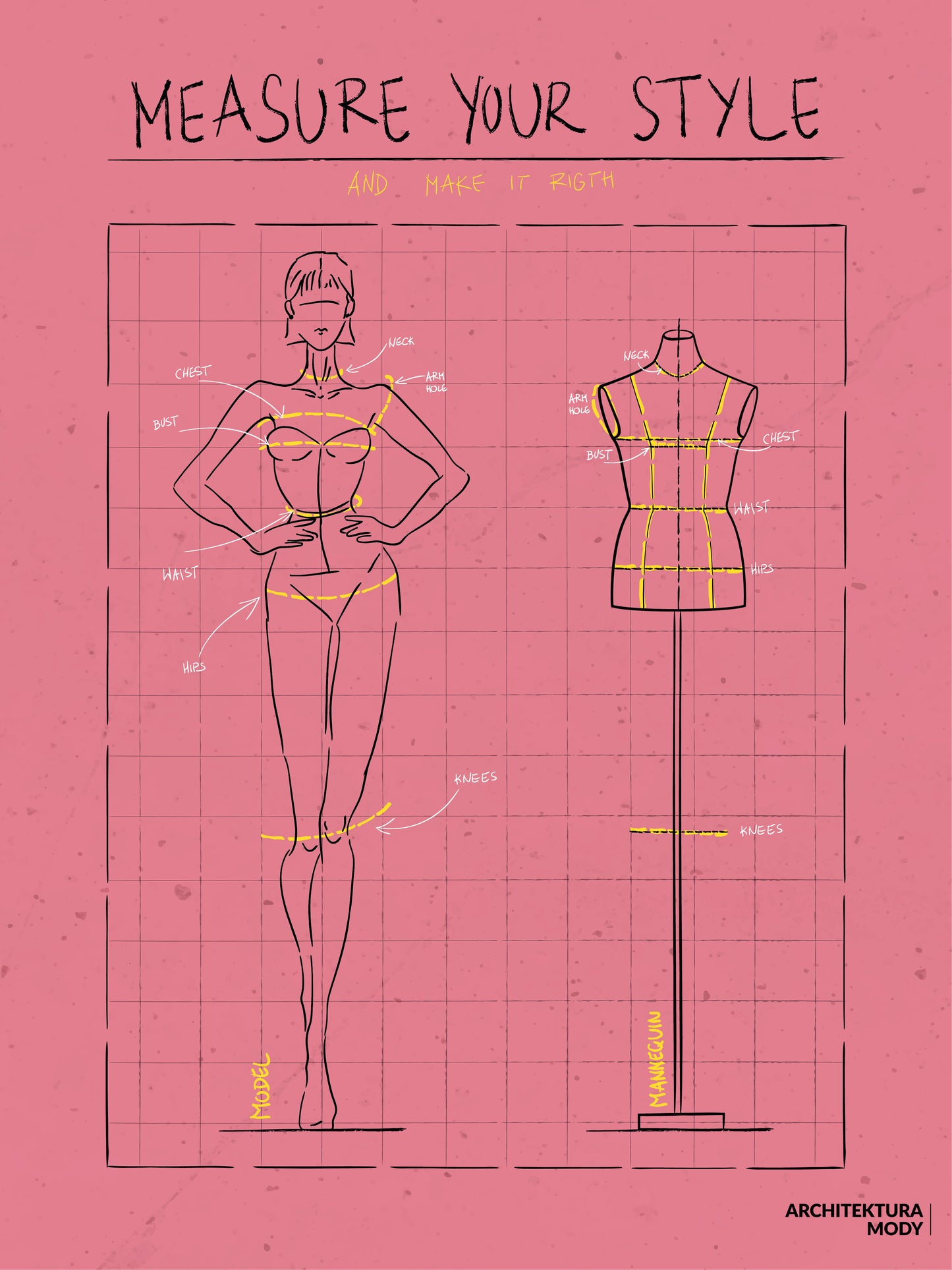 MEASURE YOUR STYLE różowy